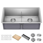 Tarja 1 Tina 33" (83 cm) Marca: KRAUS Modelo: KWU112-33 Color: Acero Inox (822 USD) (05 2026)