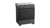 Estufa Gas Piso 30" (76 cm) Marca: Teka Modelo: TOTAL FS 7660 G DK  Color: Negro  Inoxidable (07 2026)