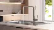 Monomando Giratorio Extraíble Marca: Teka Modelo: UNI 9331 XP Color: Acero Inoxidable (07 2026