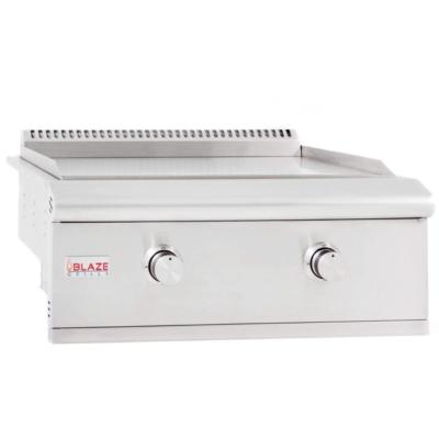 plancha profesional (tipo teppanyaki) 30" (75 cm) Marca: BLAZE Grills Modelo: BLZ-GRIDDLE-LTE-LP/NG Color: Acero Inoxidable ($4,118 USD) (04 2026)
