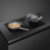 Parrilla de Inducción con Campana integrada  32" (85 cm) Marca: Smeg Modelo: HOBD482D2 Color: Negro