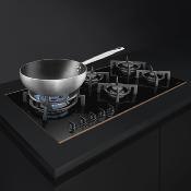 Parrilla Gas 36" (90 cm) Marca: Smeg Modelo: PV695LCNR Color: Negro (2025 06)