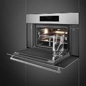 Horno vapor combinado 30" (76 cm) Marca: SMEG Modelo: SOCU3304SCX Color: Acero Inoxidable (09 2026)