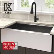 Tarja 1 Tina Empotrable Marca: Kele Modelo: KHS2918A Color: Acero Inoxidable