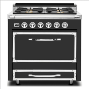 Estufa Dual Fuel 36" (91 cm) Marca: Viking Modelo: TVDR3614B Color: Acabado de Color Exclusivo (34,975 USD) (08 2026)