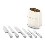 SET de cuchillería  Marca: Smeg Modelo: KBSF02  Color: Crema  (07 2026)