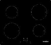 Parrilla de Inducción empotrable  24" (60 cm) Marca: MABE Modelo: PM64IV0 Color: Negro (2025 06)
