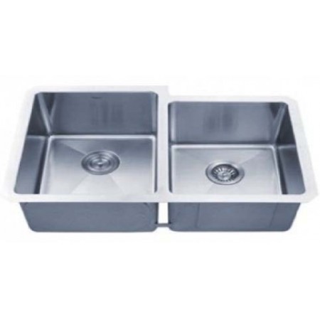 Tarja Doble Submontar Dexa QUADRATO 1 3/4 Acero Inoxidable