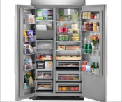 Refrigerador Side By Side Empotrable 42" (105 cm) Marca: KitchenAid Modelo: KBSN742SPS Color: Acero Inox (07 2026) 