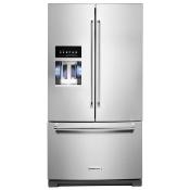 Refrigerador French Door Bottom Freezer 36" (90 cm) Marca: KitchenAid Modelo: KRFF507HPS Color: Acero Inoxidable