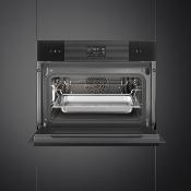 Horno Vapor Combinado 24" (60 cm) Marca: Smeg Modelo: SO4102S3B3 Color: Negro (2025 06)