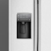Refrigerador Side by Side 36" (90 cm) Marca: HAIER Modelo: GNM26AETFSS Color: Gris (2025 08)