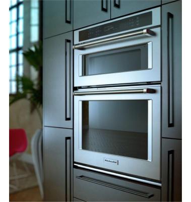 Horno Doble Horno Convección + Microondas Multifunción 30" (76 cm) Marca: Kitchen Aid Modelo: KOCE500ESS Color: Acero Inoxidable