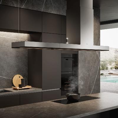 Campana de Isla Gran Formato  "Haiku" 71" (180 cm) Marca: Elica Modelo: PRF0157487 Color: Acero Inoxidable ($3,541 USD) 2025 06