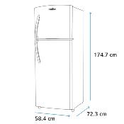 Refrigerador 23" (60 cm) Marca: Mabe Modelo: RMA300FXMRQ0 Color: Acero Inoxidable