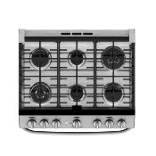 Estufa de piso 30" (76 cm) Marca: Mabe Modelo: EMH7612DTSS0 Color: Plata Mercury