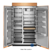 Refrigerador Built-In Side-by-Side  48" (120 cm) Marca: KitchenAid Modelo: KBSN748SPA Color: Panelable (10 2026)