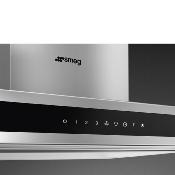Campana de Isla 48" (120 cm) Marca: Smeg Modelo: KLTI12L4X Color: Negro  (2025 06)