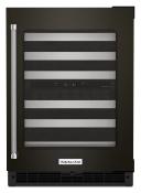Cava de Vinos 24" (60 cm) apertura derecha Marca: KitchenAid Modelo: KUWR314KBS Color: Negro Inoxidable (2025 09)