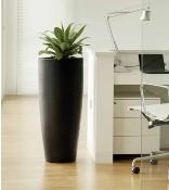 Maceta New Garden (Made in Spain) Exterior o Interior Mod: Bambu (40cm dia x 70cm alto) Color:Negro