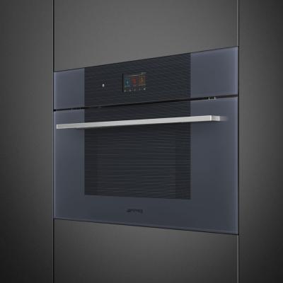 Horno de Microondas combinado 30" (76  cm) Marca: SMEG Modelo: SOCU3104MCG Color: Negro Inoxidable (2025 06)