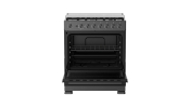 Estufa Gas Piso 30" (76 cm) Marca: Teka Modelo: TOTAL FS 7660 G DK  Color: Negro  Inoxidable (07 2026)