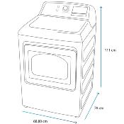 Secadora Gas 31" (80 cm) Marca: Mabe Modelo: DRG17R8MSDAB0 Color: Diamond Gray con Rose Gold Mabe 