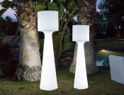 Lampara de Pie para Exterior o Interior NEW GARDEN modelo: GRACE Luz LED fria Color: Blanco