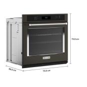 Horno Eléctrico 30" (76 cm) Marca: KitchenAid Modelo: KOES530PBS Color:  Black Stainless (2025 07)