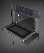 Horno de Microondas combinado 30" (76 cm) Marca: SMEG Modelo: SOCU3104MCG Color: Negro Inoxidable (09 2026)