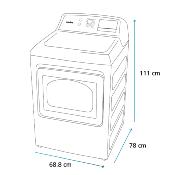 Secadora Gas 28" (70 cm) Marca: Mabe Modelo: DMG17R8MSDAB2 Color:  Diamond Gray