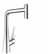 Llave Mezcladora Monomando de Cocina Hansgrohe Metris Select 14884000 con Extraible Acabado Cromo