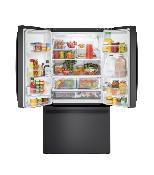 Refrigerador Bottom Freezer French Door 36" (90 cm) Marca: GE Modelo: PWN22JBWCKB Color: Negro  (06 2026)