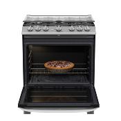 Estufa de piso 30" (76 cm) Marca: Mabe Modelo: EMH7612DTSS0 Color: Plata Mercury