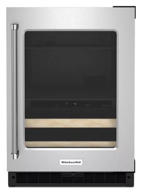 Centro de Bebidas 24" (60cm) apertura derecha, Marca: KitchenAid Modelo: KUBR214KSB Color: Acero Inoxidable (2025 07)