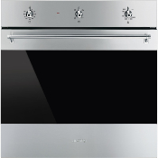 Horno Gas 24" (60 cm) Marca: Smeg Modelo: SF6302GVK Color: Acero Inoxidable