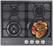 Parrilla Gas 24" (60 cm) Marca: IO Mabe Modelo: PIO64KRNR0 Color: Vidrio Negro 