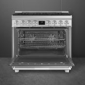Estufa Gas Piso 36“ Marca: Smeg Modelo: SPR36UGMX Color: Acero Inoxidable (09 2026)