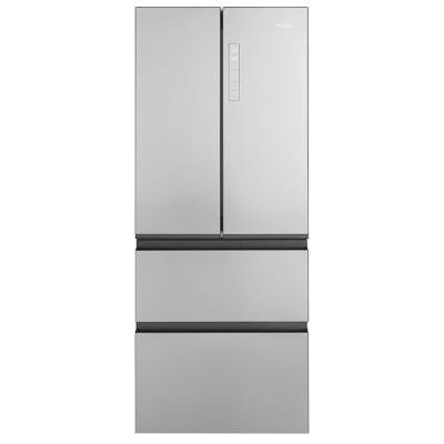 Refrigerador French Door 28" (70 cm) Marca: HAIER Modelo: HFM410LPLSS0 Color: Acero Inox (06 2026)