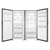 Refrigerador 28" (70 cm) Marca: HAIER Modelo: GEMH500PDRSS0 Color: Acero Inox (2025 08)