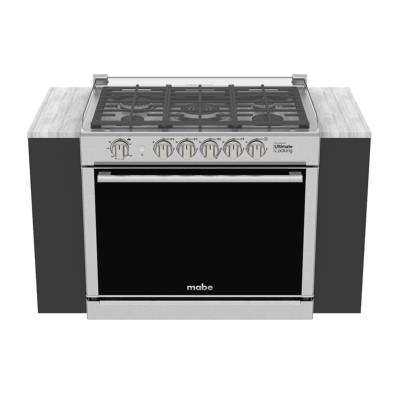 Estufa Gas Empotrable Tipo Cassette 31" (80 cm) Marca: Mabe Modelo: XOC80800CT3 Color: Acero Inoxidable