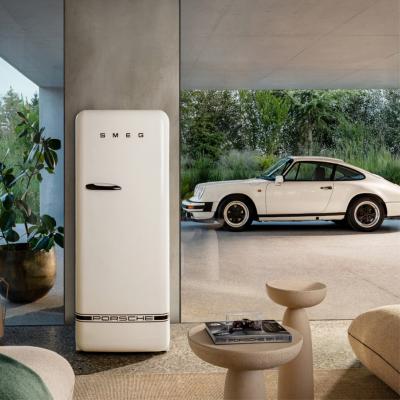 Refrigerador 24" (60 cm) Marca: SMEG x Porsche  Modelo: FAB28RDPCW6 Color: Carrara White (10 2025)