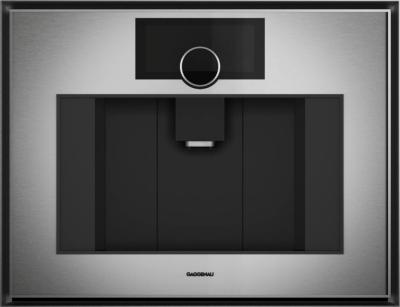 Cafetera empotrable  24" (60 cm) Marca: Gaggenau Modelo: GC 461 Color: Acero inoxidable detrás de cristal ahumado (12,540 USD) (06 2026)