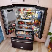 Refrigerador French Door 36" (90 cm) Marca: KitchenAid Modelo: KRFF577KBS Color: Negro (2025 07)