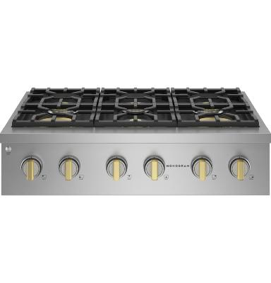 Parrilla Gas Profesional 36" (90 cm) Marca: Monogram Modelo: ZGU366NTSS Color: Acero Inoxidable ($5,099 USD).