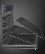 Horno de Microondas combinado 30" (76 cm) Marca: SMEG Modelo: SOCU3104SCG Color: Negro Inoxidable (09 2026)