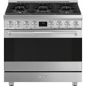 Estufa Gas Piso 36“ Marca: Smeg Modelo: SPR36UGMX Color: Acero Inoxidable (09 2026)