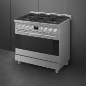 Estufa Gas Piso 36“ Marca: Smeg Modelo: SPR36UGMX Color: Acero Inoxidable (09 2026)