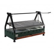 Asador Empotrable 110cm de Carbon tipo Argentino marca Hobby Grill modelo Pampa III Elite E