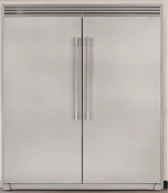 Combo Pareja (3 Pzas) Refrigerador + Congelador + Trim 70" (177 cm) Marca: Frigidaire Pro Modelos: FPRU19F8WF + FPFU19F8WF + TRMKTEZ2LV79 Color: Acero Inoxidable